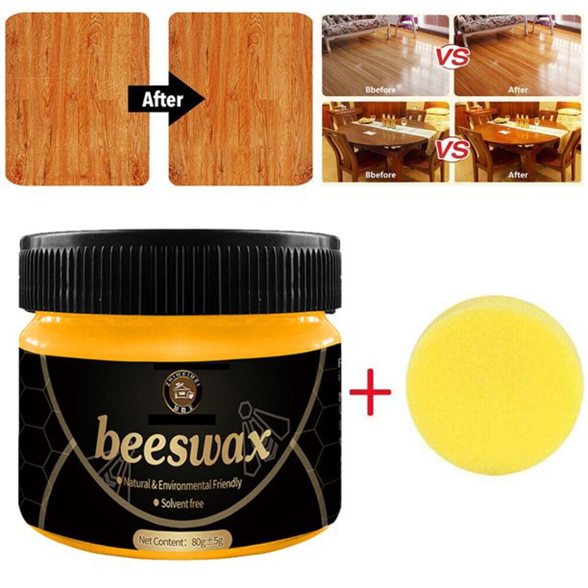 Mintiml Natural Beeswax Wood Polish | Multi‑Purpose Furniture Care | Restores & Protects